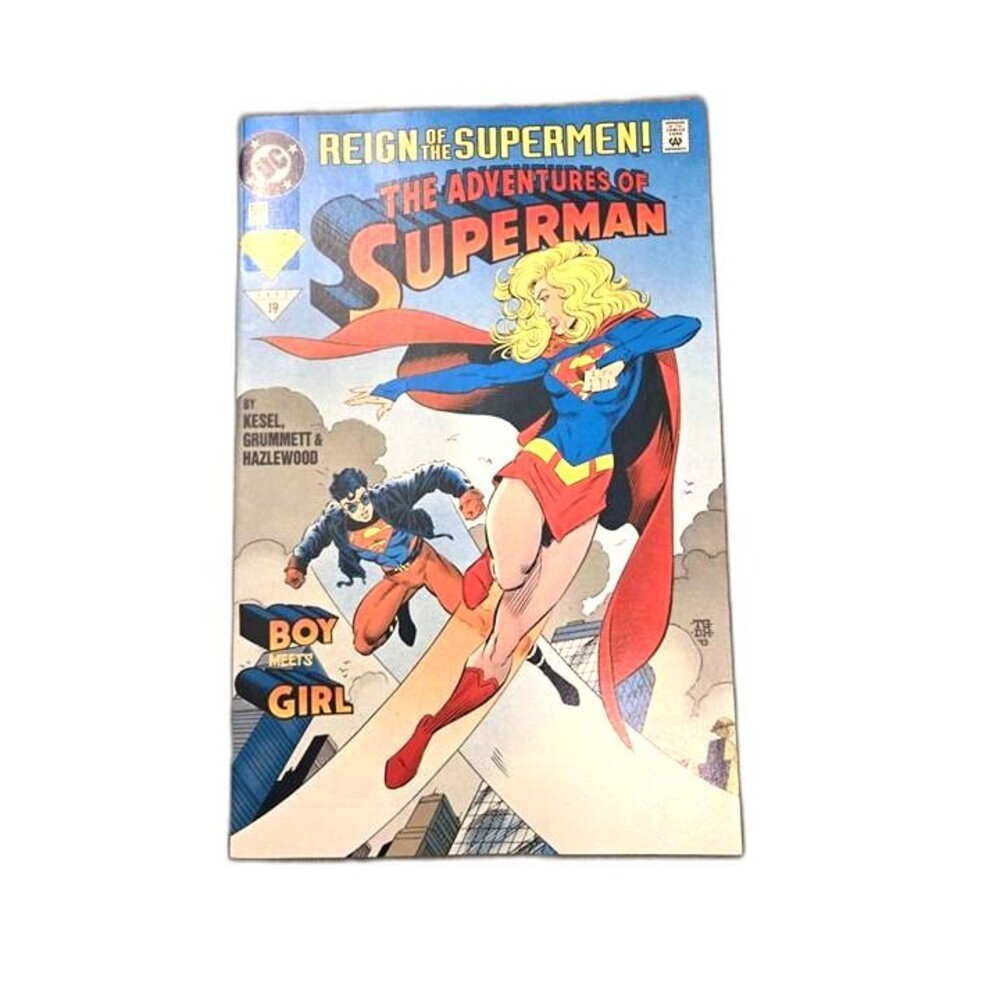 The Adventures of Superman #502 (1993) DC Comics Boy Meets Girl Comic Book